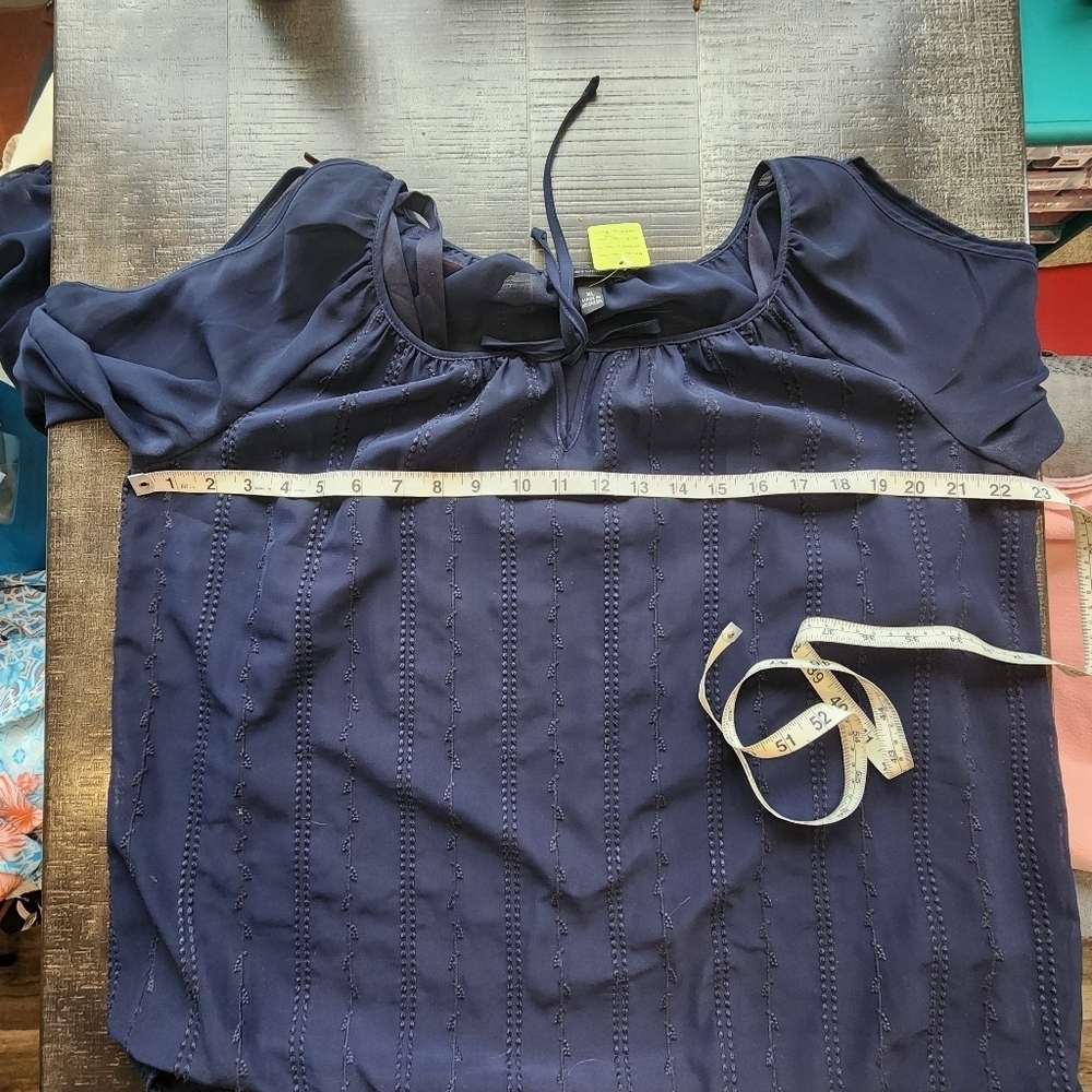 AB STUDIOS COLD SHOULDER BLOUSE - Picture 5 of 8